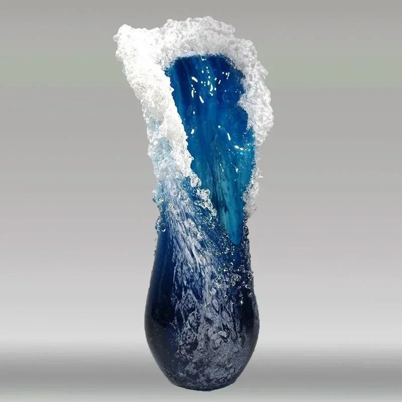 Crafts Ocean Wave Vase Resin Decoration Ocean Series
