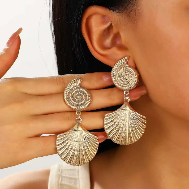 Summer Travel Ocean Shells Seashells Starfish Pendants Earrings