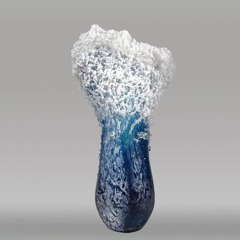 Crafts Ocean Wave Vase Resin Decoration Ocean Series