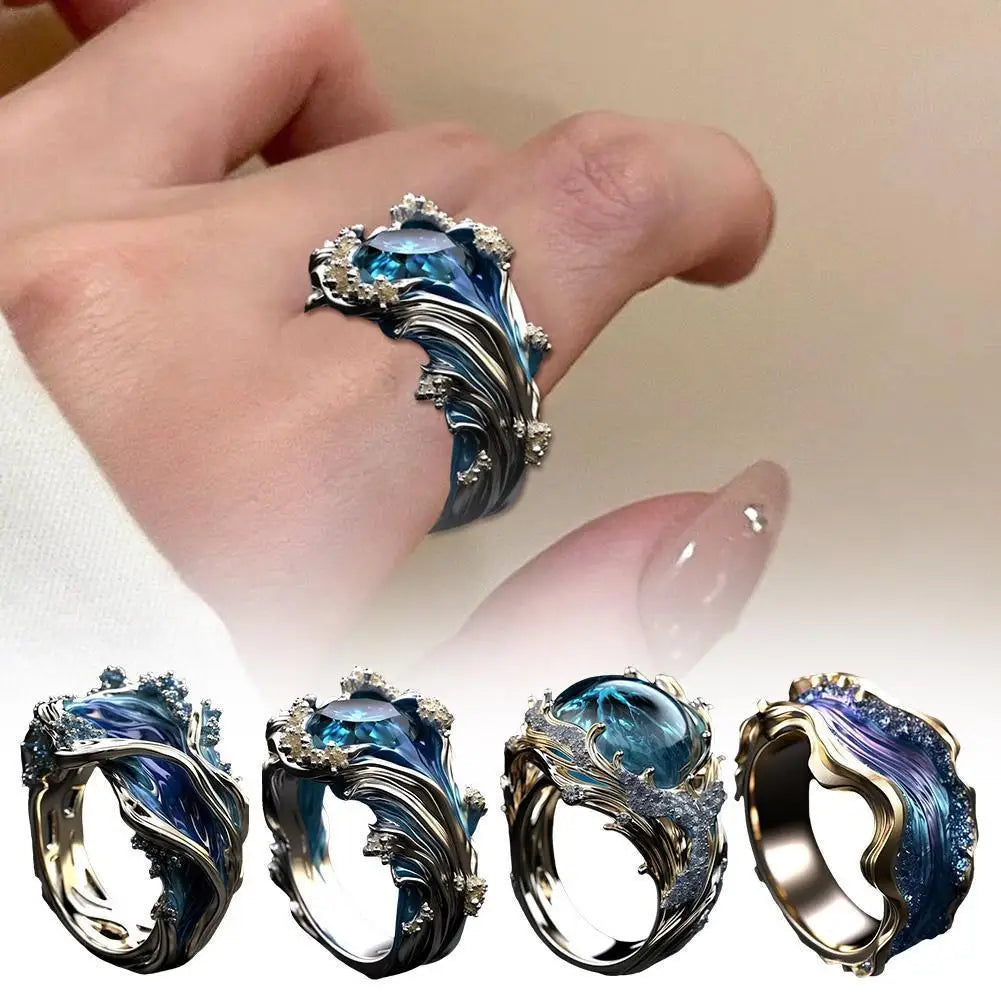 Ocean's Oath Jewelry, The Heartbeat of The Sea Ocean Wave  The Sea-ocean's Oath